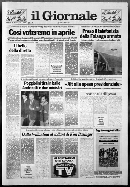 Il giornale : quotidiano del mattino